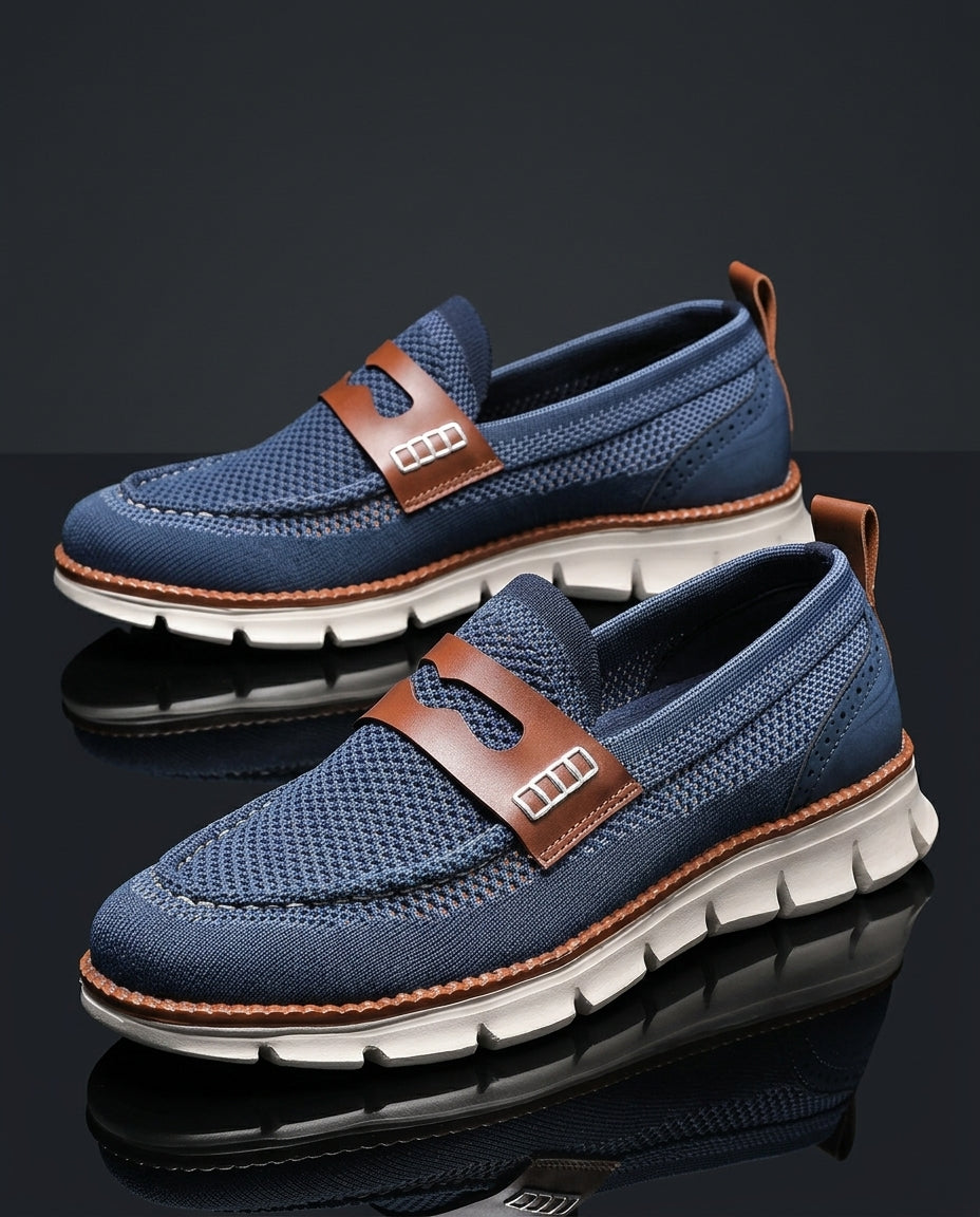 Langley Men's Orthopedic Mesh Slip On Loafers