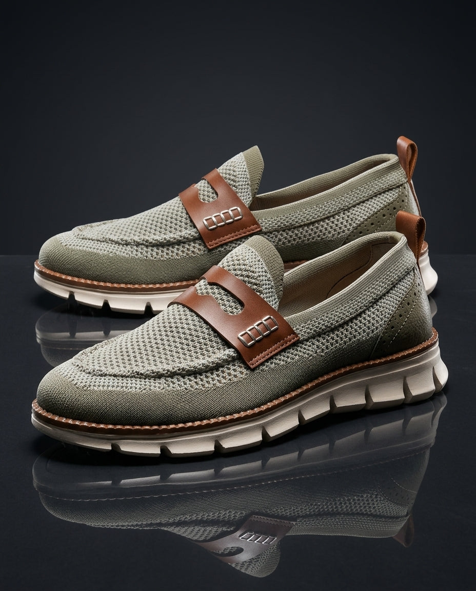 Langley Men's Orthopedic Mesh Slip On Loafers
