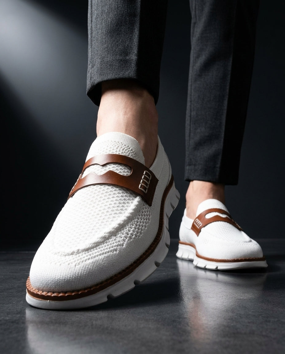 Langley Men's Orthopedic Mesh Slip On Loafers
