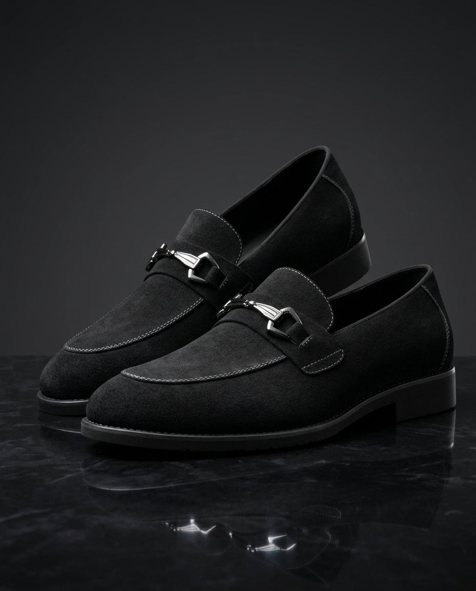 Kingsley Men's Lightweight Leather Slip On Loafers