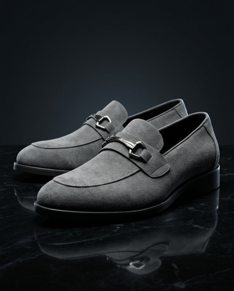 Kingsley Men's Lightweight Leather Slip On Loafers