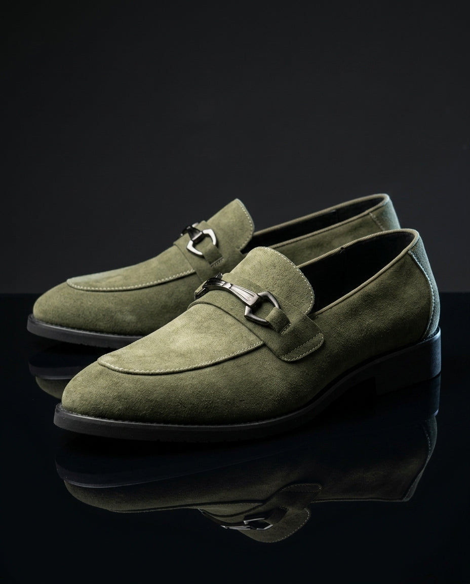 Kingsley Men's Lightweight Leather Slip On Loafers