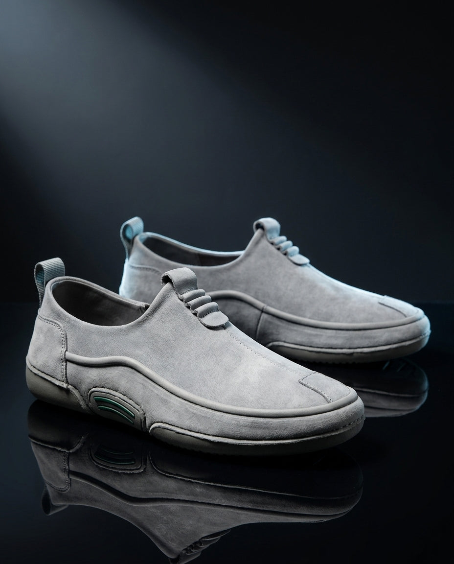 Bristol Men's Cushioned Suede Slip On Sneakers