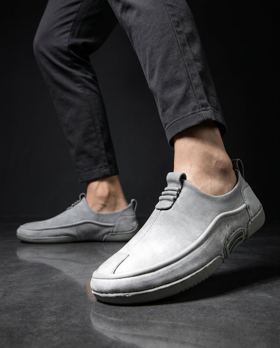 Bristol Men's Cushioned Suede Slip On Sneakers