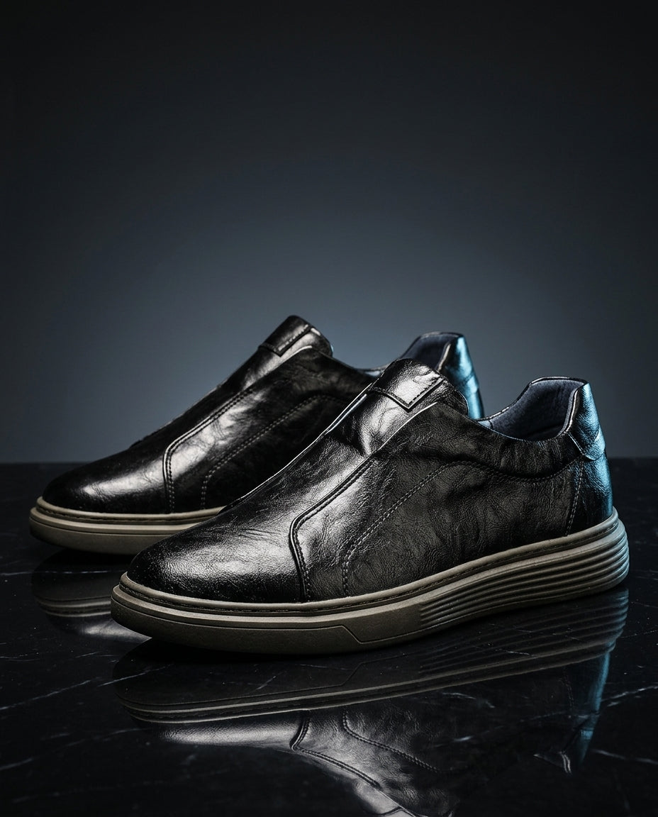 Firenze Men's Cushioned Italian Leather Sneakers