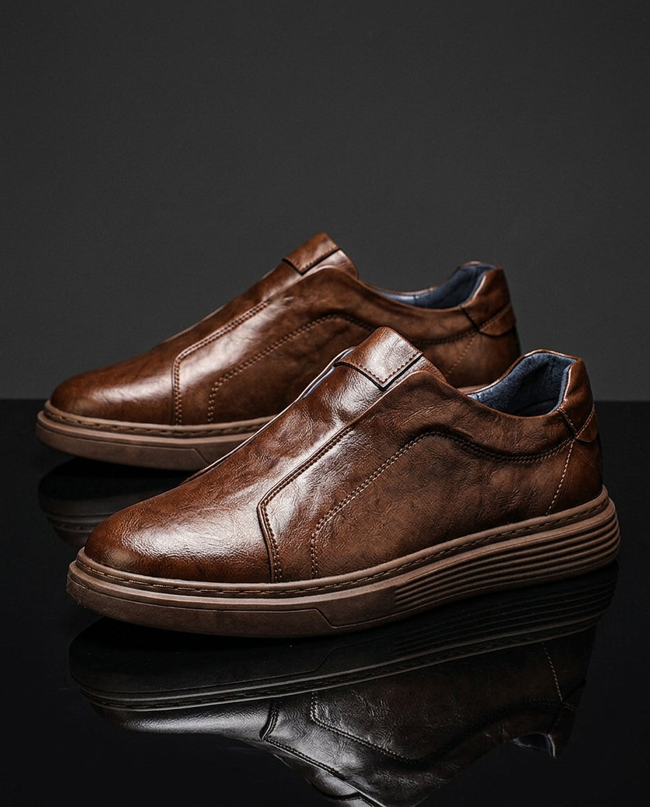 Firenze Men's Cushioned Italian Leather Sneakers