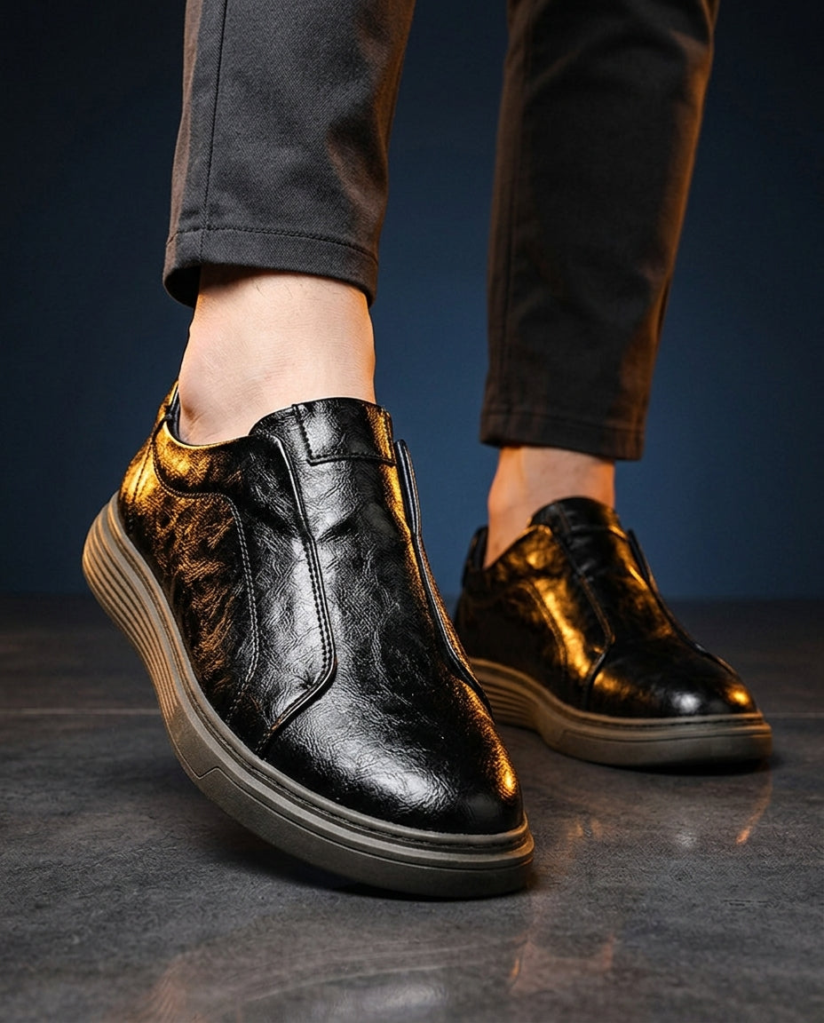 Firenze Men's Cushioned Italian Leather Sneakers