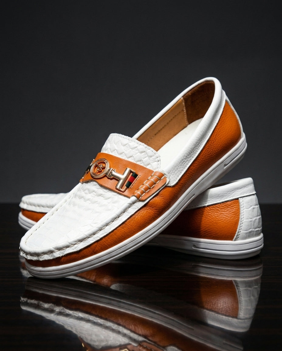 Bergamo Men's Cushioned Summer Leather Loafers