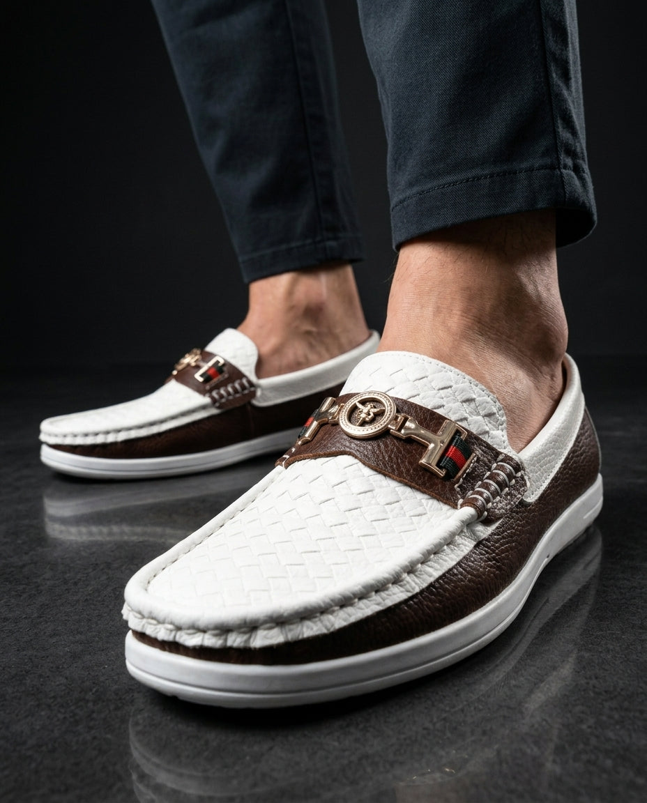 Bergamo Men's Cushioned Summer Leather Loafers