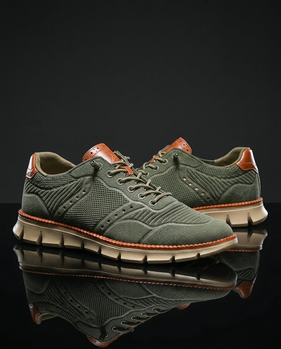 Dante Men's Breathable Knit Mesh Lace Up Sneakers