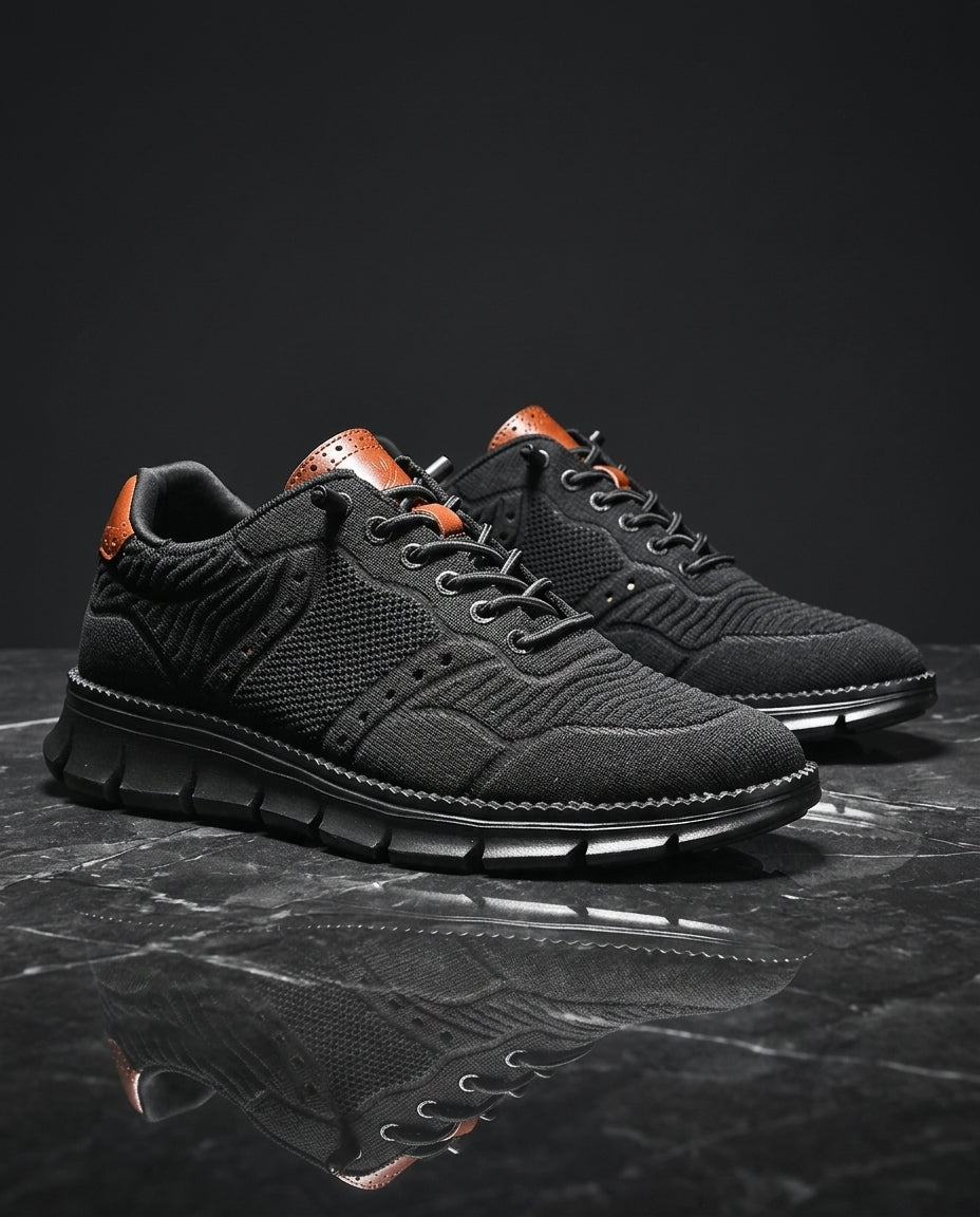 Dante Men's Breathable Knit Mesh Lace Up Sneakers