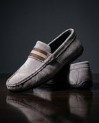 Sinclair Men's Vegan Leather Woven Strap Loafers