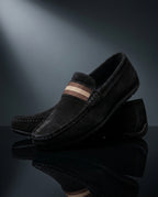 Sinclair Men's Vegan Leather Woven Strap Loafers