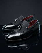 Whitfield Men's Lightweight Suede Wingtip Tassel Loafers