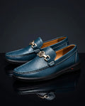 Merrick Men's Lightweight Leather Buckle Strap Loafers