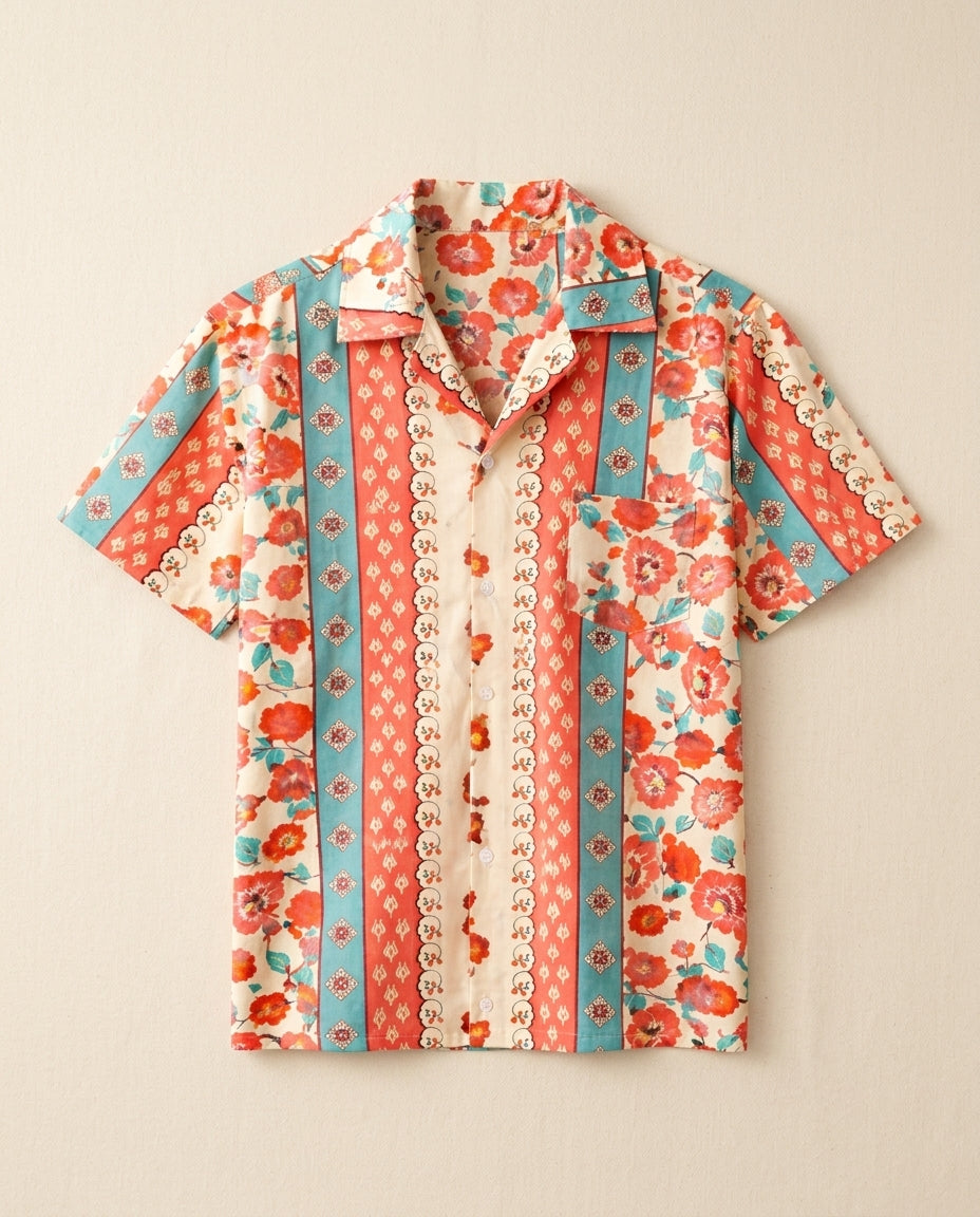 Reid Men's Lightweight Floral Hawaiian Shirt