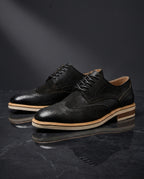 Sutton Men's Cushioned Leather Lace Up Brogue Shoes