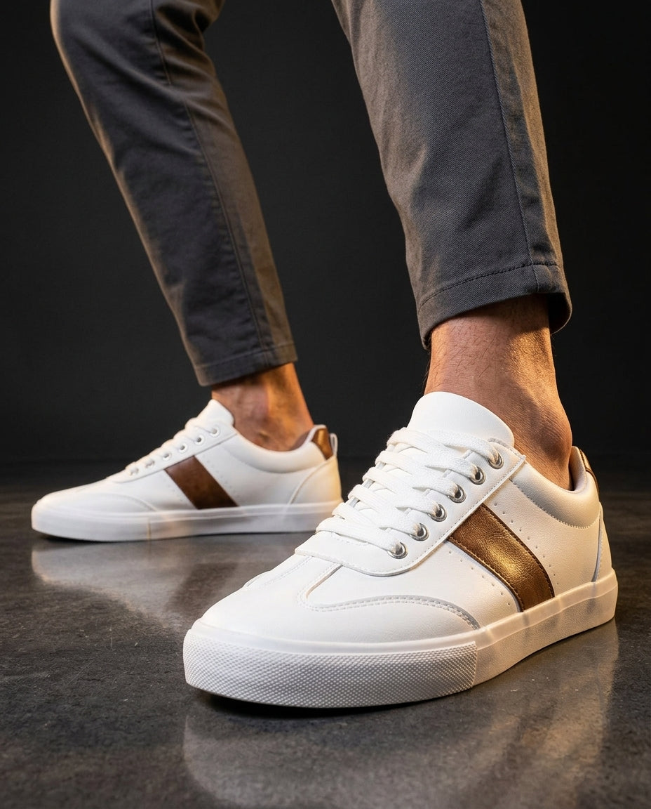 Luca Men's Cushioned Low Top Lace Up Sneakers