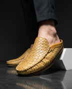 Sandro Men's Lightweight Woven Leather Slides