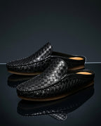 Sandro Men's Lightweight Woven Leather Slides