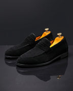 Leon Men's Cushioned Suede Penny Loafers