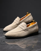 Leon Men's Cushioned Suede Penny Loafers