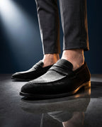 Leon Men's Cushioned Suede Penny Loafers