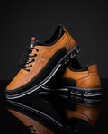 Rocco Men's Orthopedic Leather Slip On Sneakers