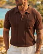 Rapallo Men's Lightweight Ice Silk Knit Polo Shirt