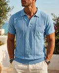Rapallo Men's Lightweight Ice Silk Knit Polo Shirt