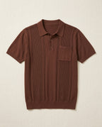 Rapallo Men's Lightweight Ice Silk Knit Polo Shirt