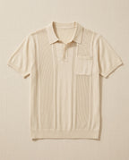 Rapallo Men's Lightweight Ice Silk Knit Polo Shirt
