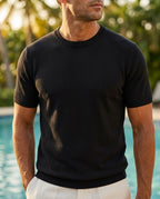 Salbo Men's Lightweight Cashmere Crew Neck Tee