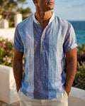 Mykonos Men's Breathable Linen Relaxed Fit Shirt