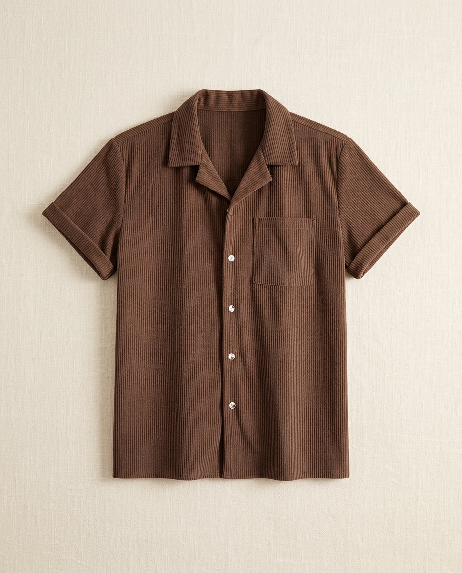 Havana Men's Corduroy Cuban Collar Shirt