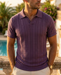 Siena Men's Breathable Knit Polo Shirt