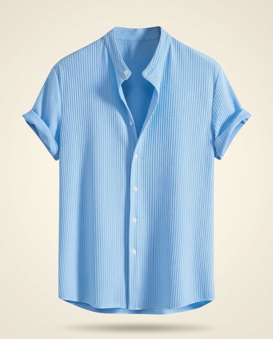 Lucian Men's Slim Fit Stand Collar Shirt
