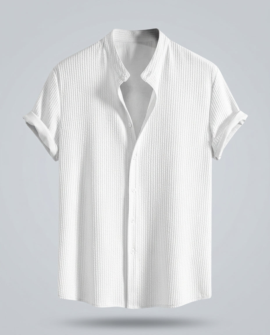 Lucian Men's Slim Fit Stand Collar Shirt
