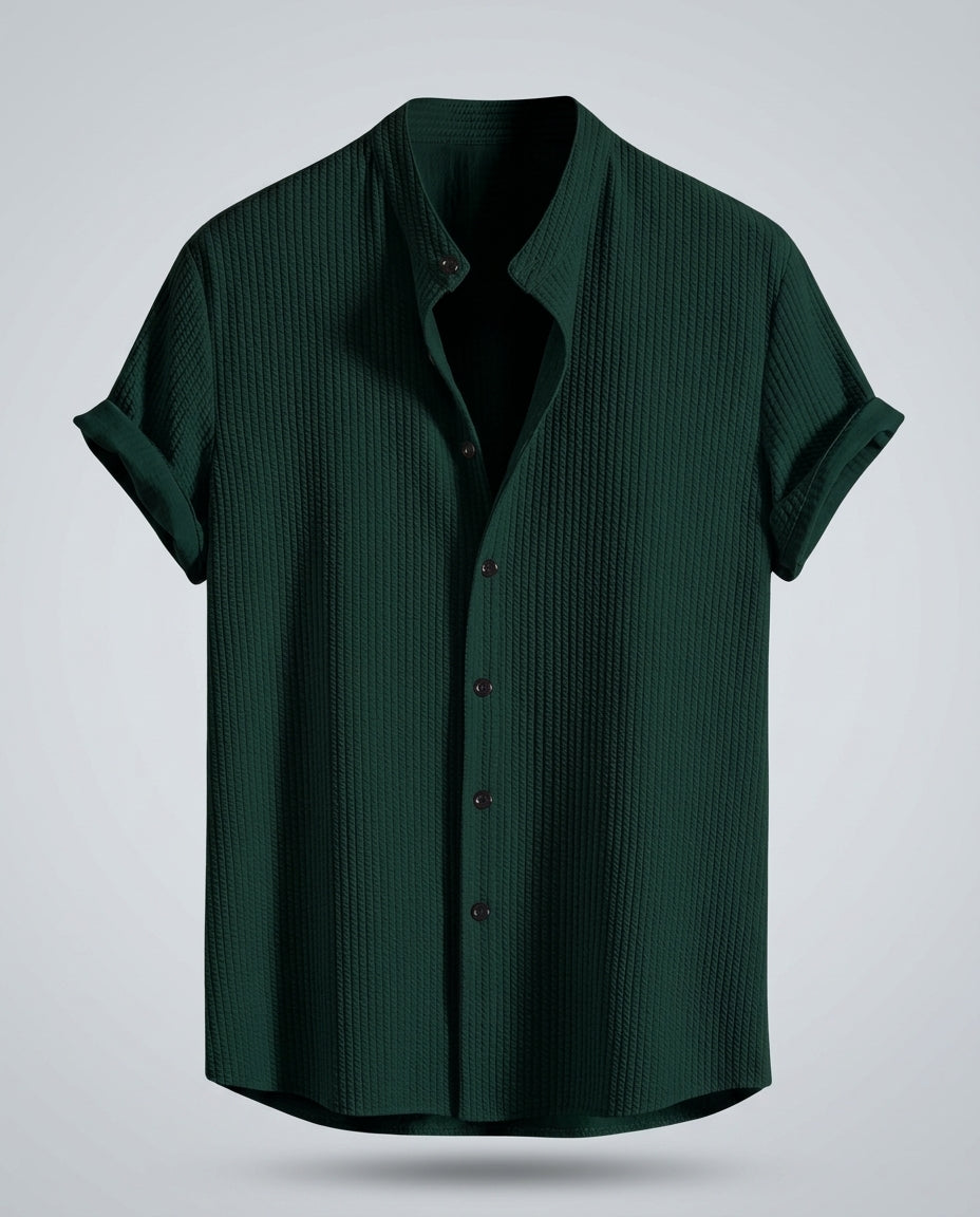 Lucian Men's Slim Fit Stand Collar Shirt