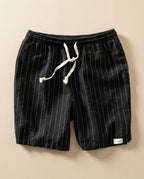 Montauk Men's Lightweight Cotton Linen Pinstripe Shorts