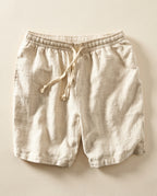 Montauk Men's Lightweight Cotton Linen Pinstripe Shorts