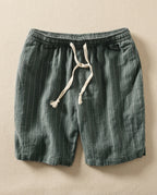 Montauk Men's Lightweight Cotton Linen Pinstripe Shorts