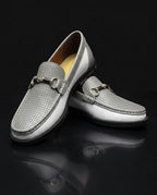 Pietro Men's Breathable Perforated Italian Leather Loafers