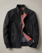 Quincy Men's Zip Up Plaid Lined Bomber Jacket