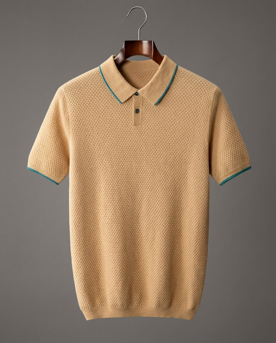 Ellery Men's Lightweight Cashmere Slim Fit Polo Shirt
