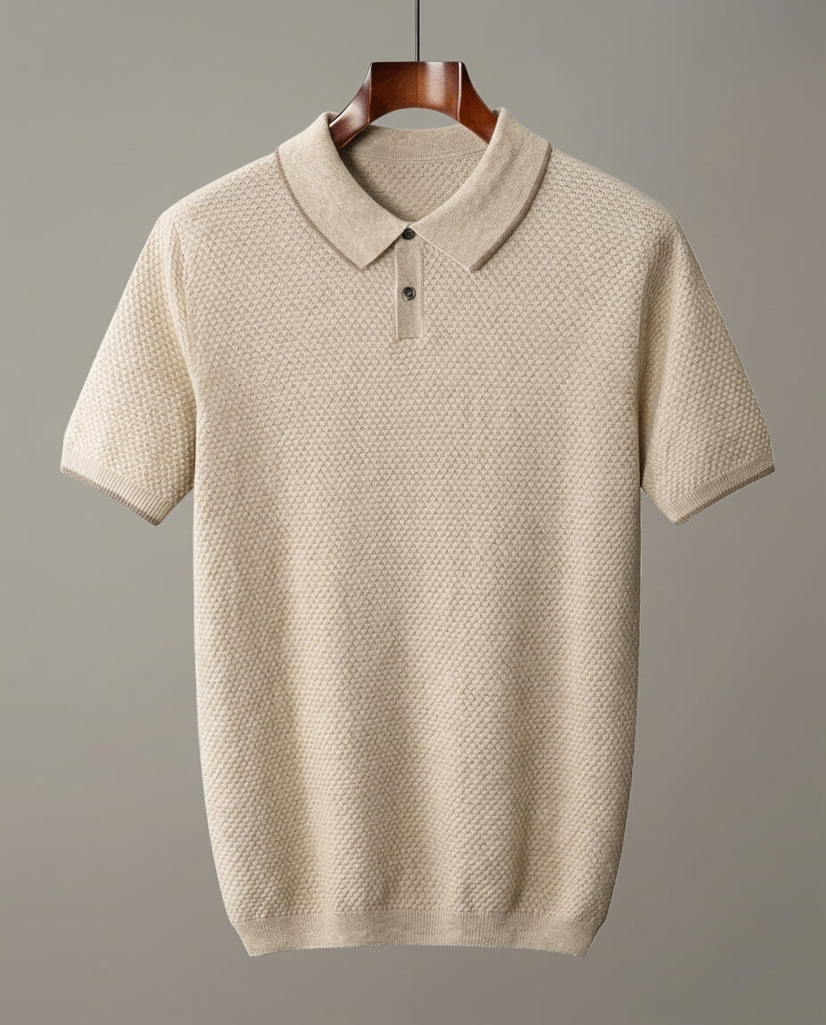 Ellery Men's Lightweight Cashmere Slim Fit Polo Shirt