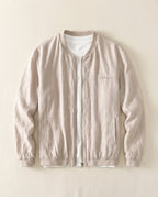 Romano Men's Breathable Linen Cotton Zip Up Jacket