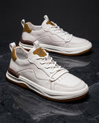 Knox Men's Arch Support Genuine Leather Sneakers