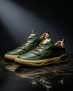 Knox Men's Arch Support Genuine Leather Sneakers