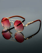 Dalton Men's Lightweight Polarized Round Retro Sunglasses